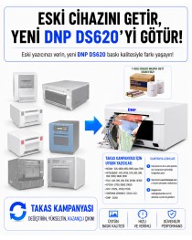 DNP DS620 Termal Fotoğraf Baskı Cihazı Takas Kampanyası+2 Rulo Kağıt