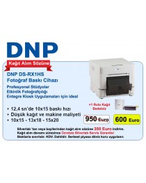 DNP DS-RX1HS Termal Fotoğraf Baskı Cihazı Kağıt Alım Sözüne + 1 Rulo Kağıt